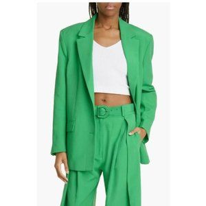 FARM RIO Green Longline Blazer Two Button NWT Size Large